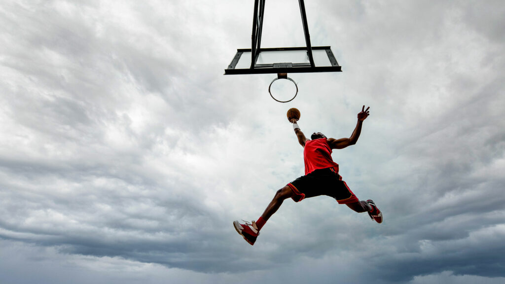 basketball player jump